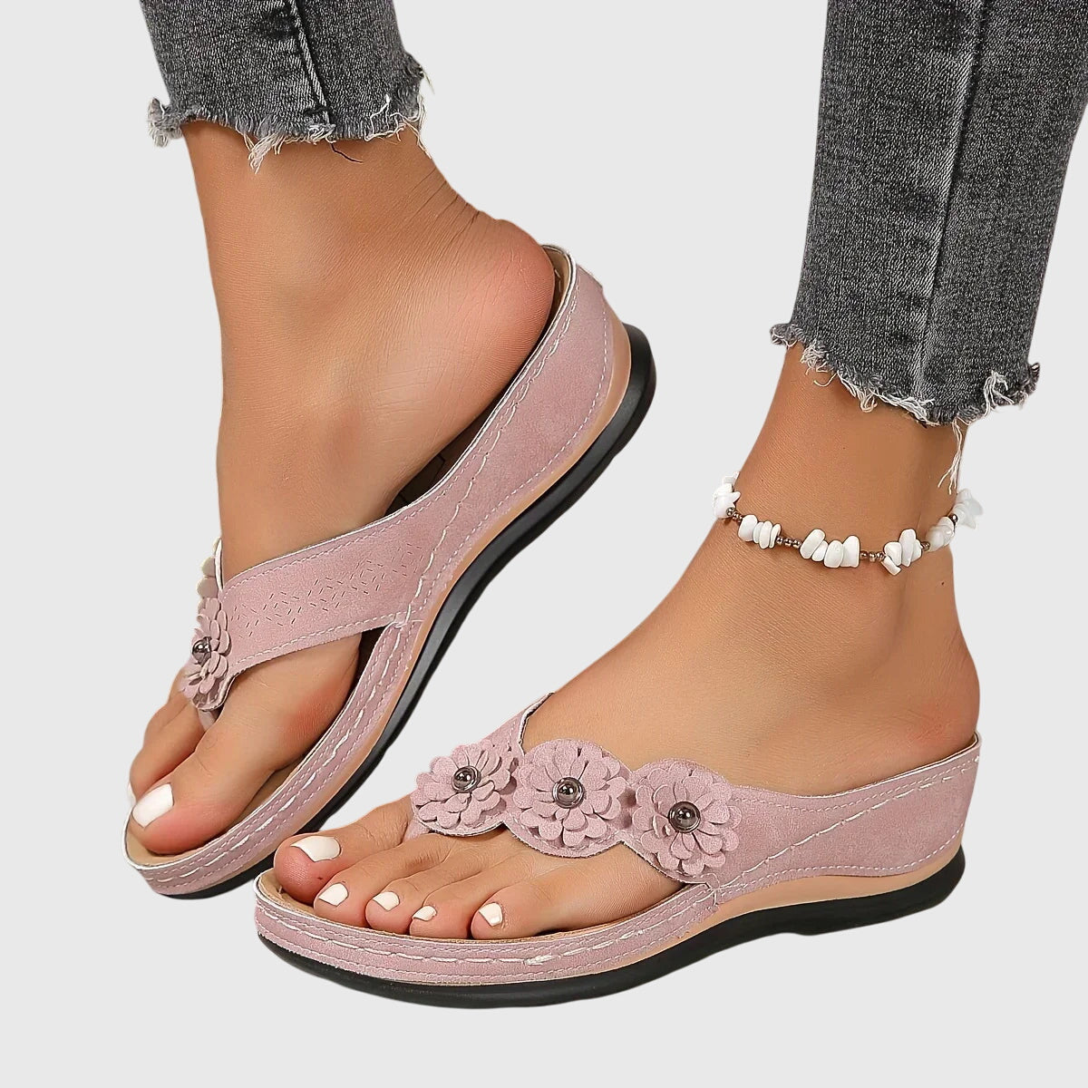Women's Orthopedic Flip Flops Arch Support Casual Beach Sandals