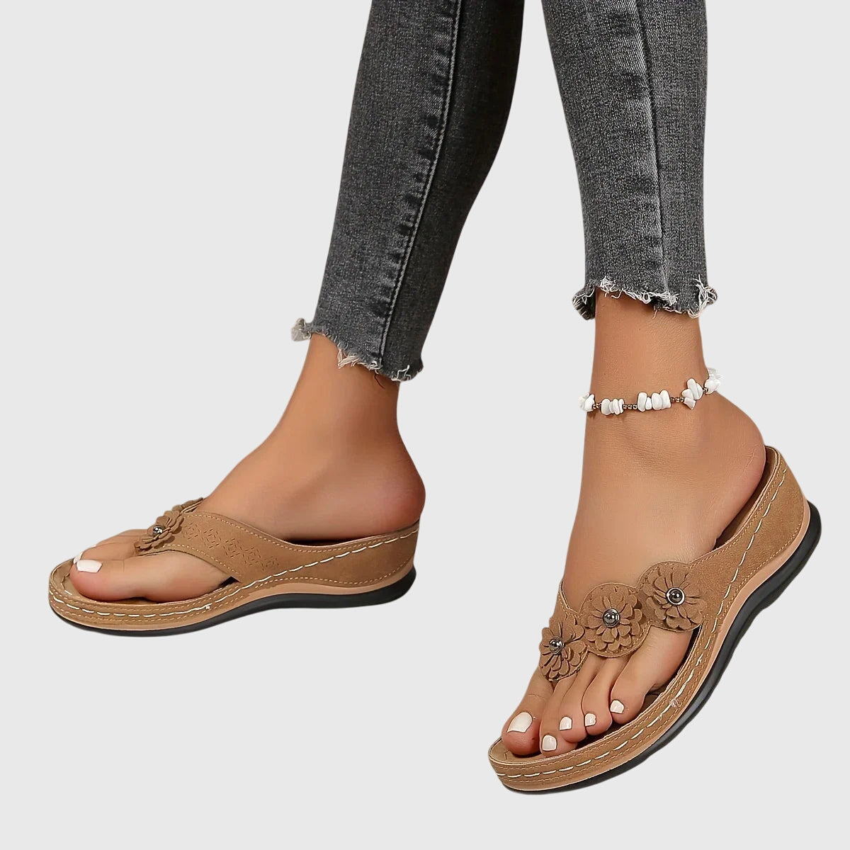 Women's Orthopedic Flip Flops Arch Support Casual Beach Sandals