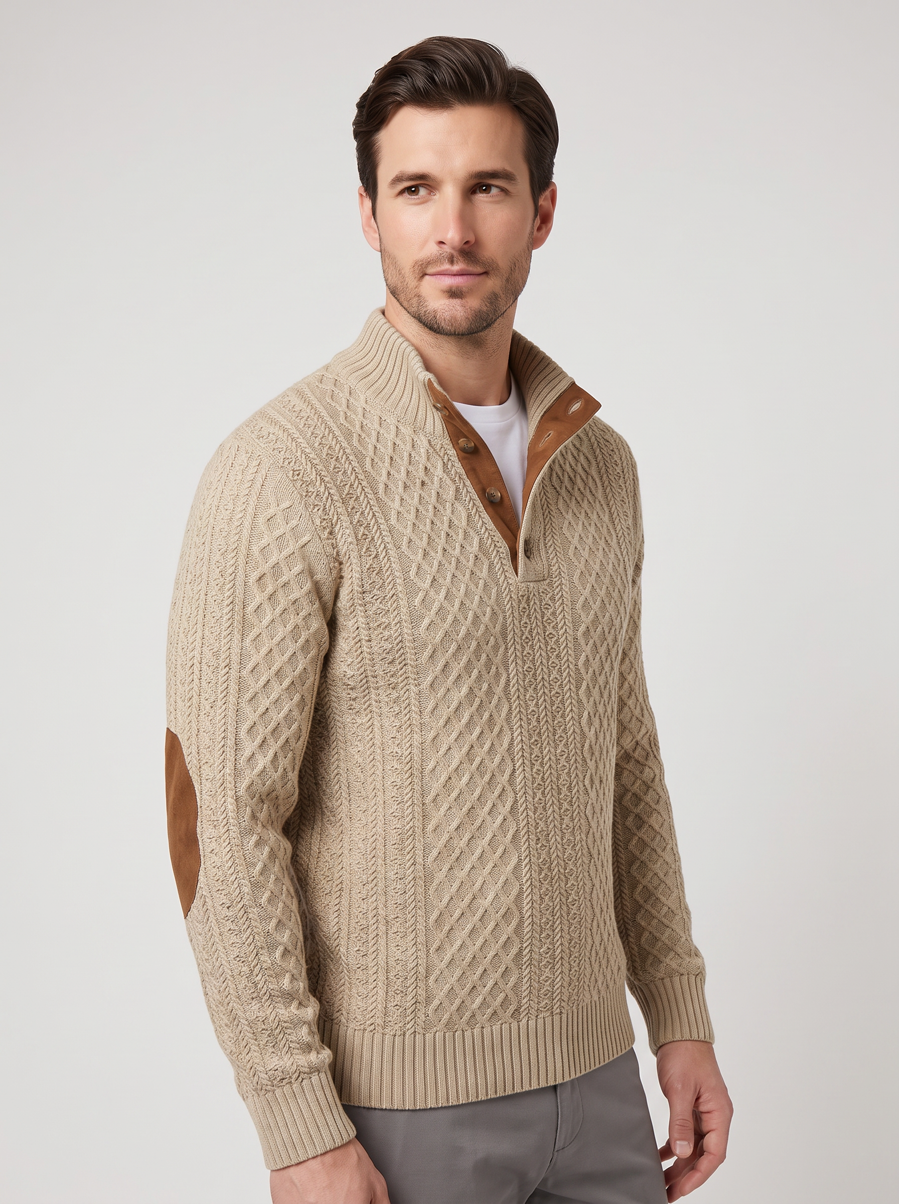 Beige|three-quarter