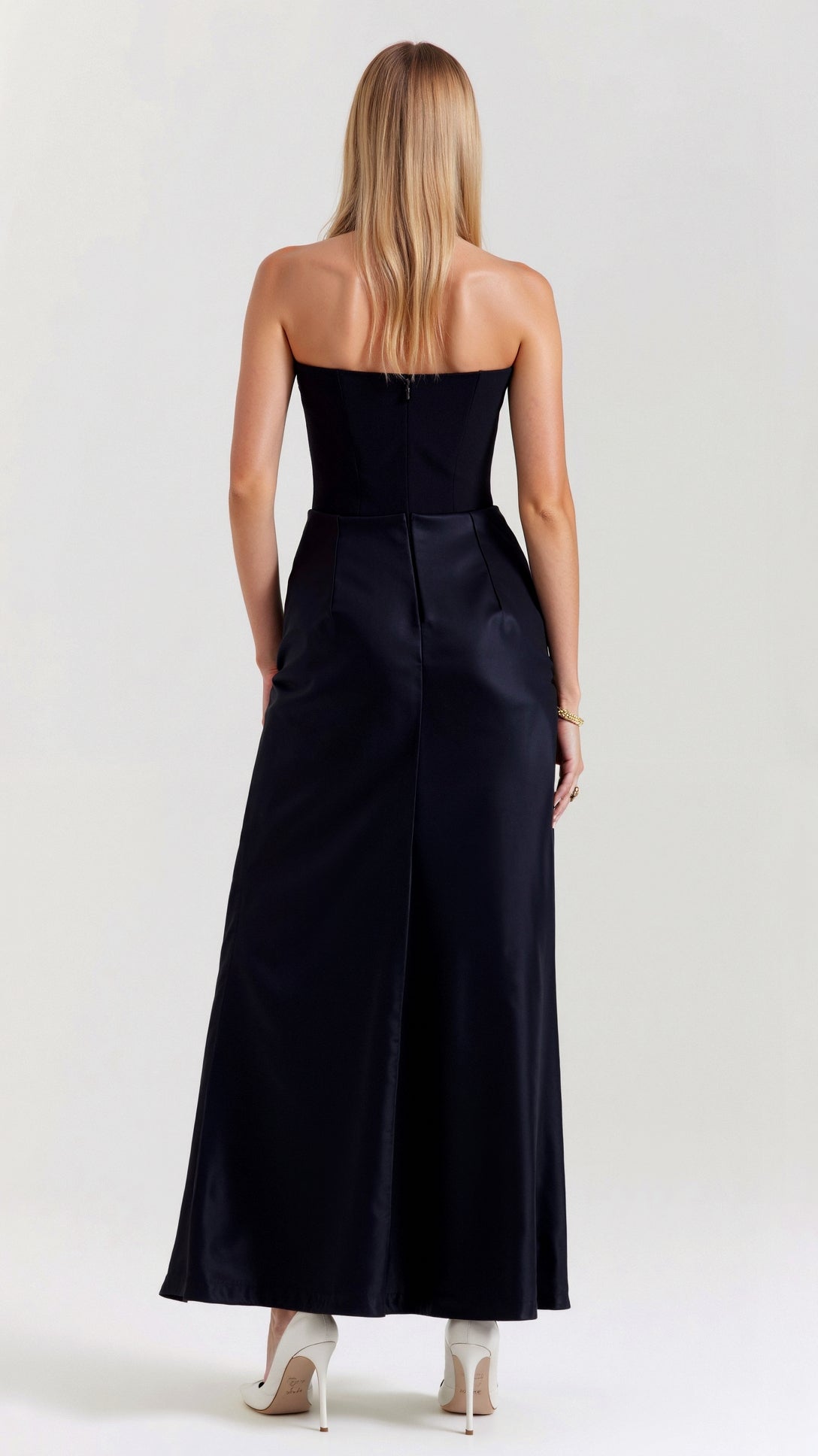 Women's Maxi Dress Strapless Column Style Formal Evening Wear