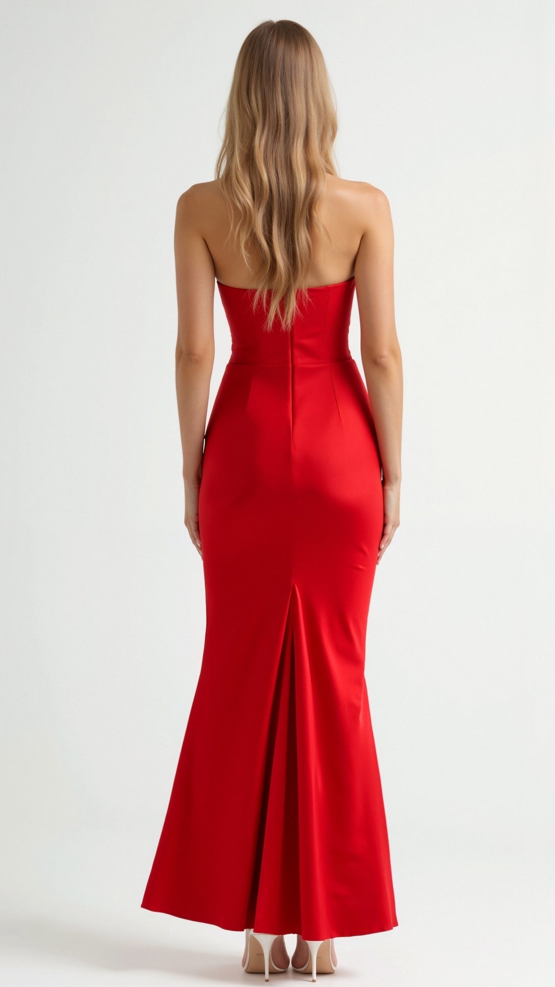 Women's Maxi Dress Strapless Column Style Formal Evening Wear