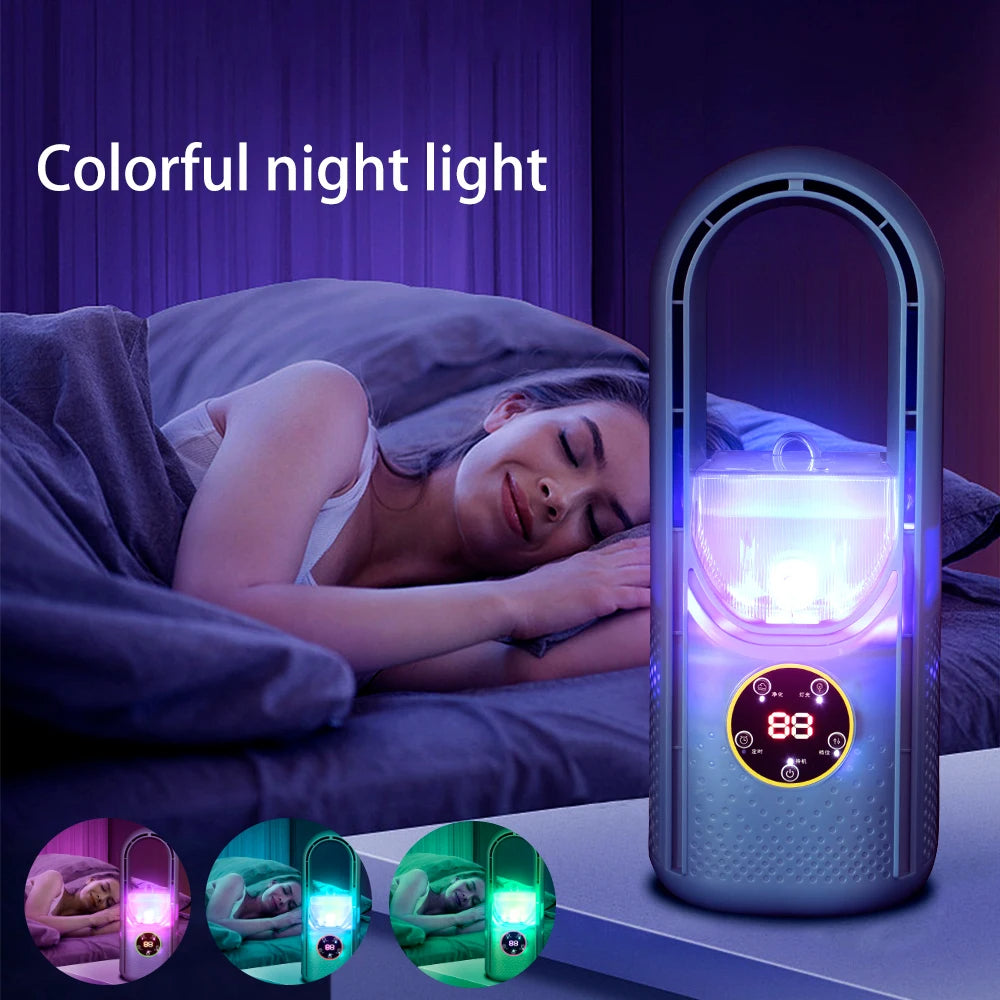 Bladeless Portable Air Conditioner - Compact Cooling Unit with LED Display
