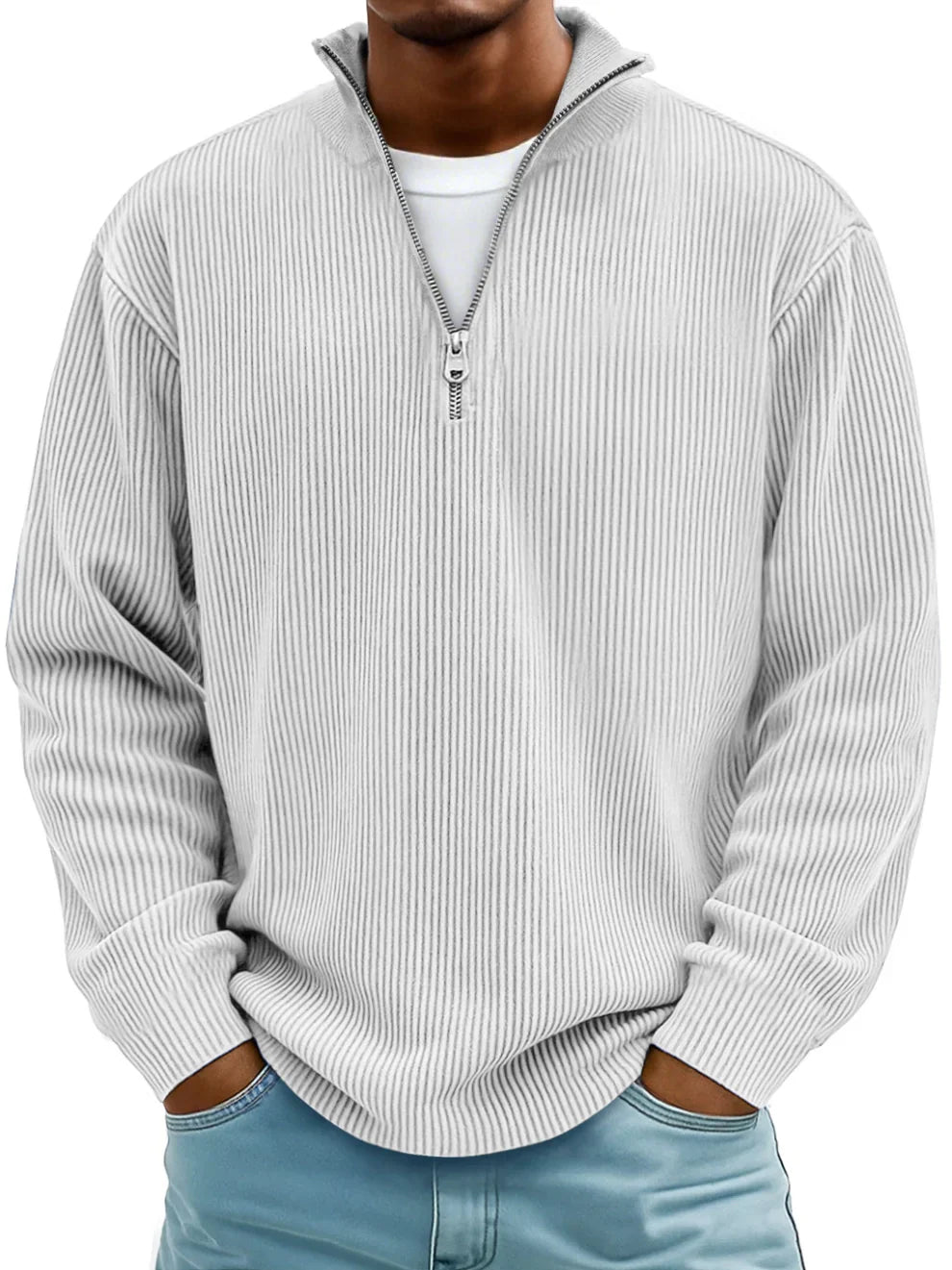 TRENDY ZIP SWEATER