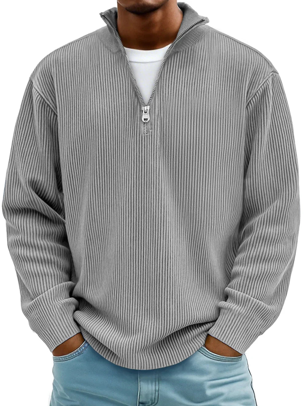 TRENDY ZIP SWEATER