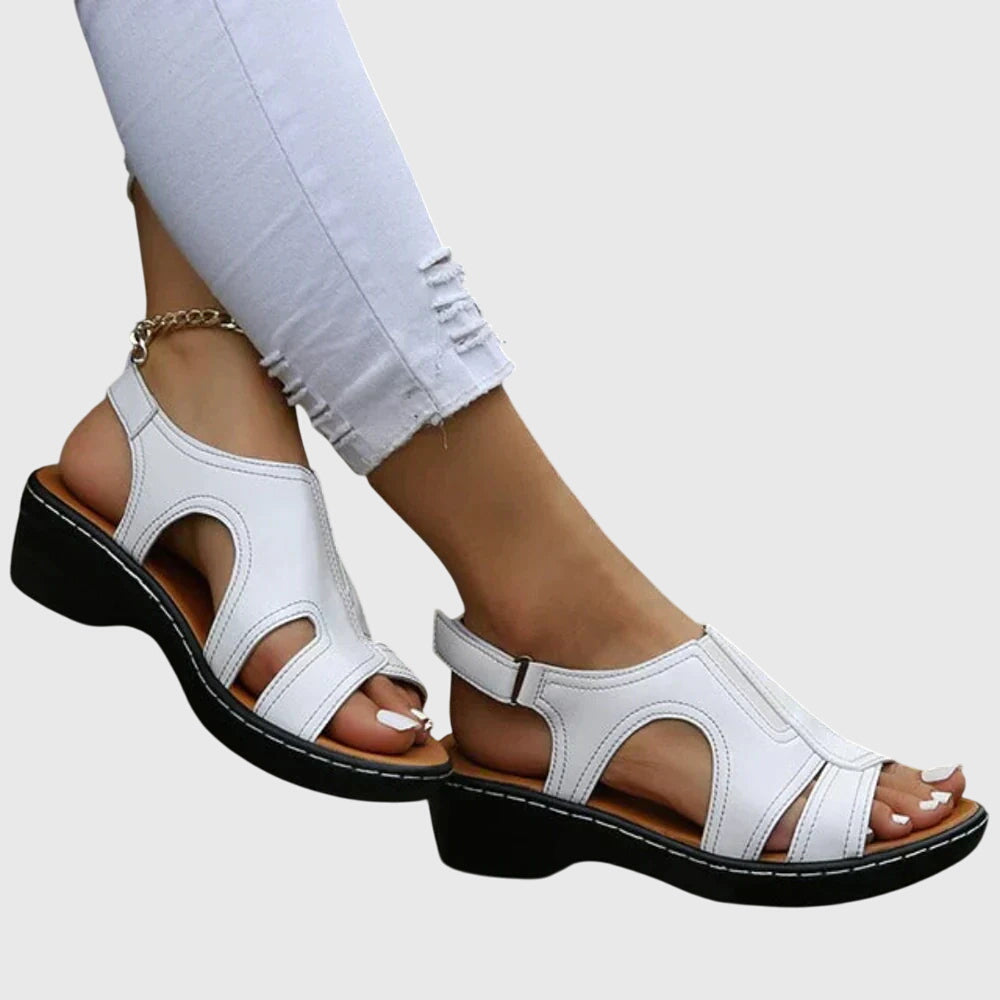 Women's Orthopedic Sandals Adjustable Straps Gel-Infused Sole Casual Footwear