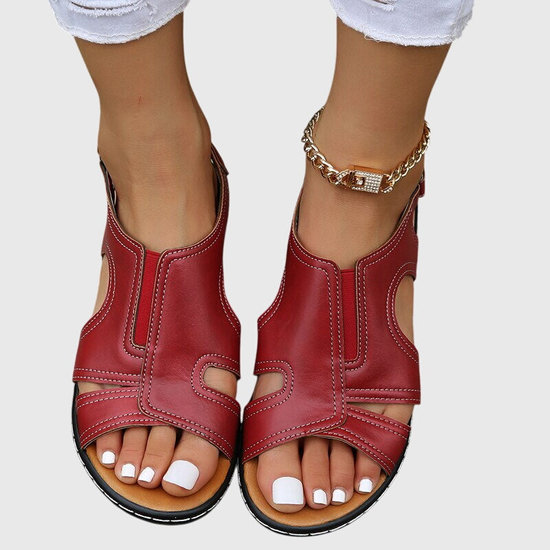 Women's Orthopedic Sandals Adjustable Straps Gel-Infused Sole Casual Footwear