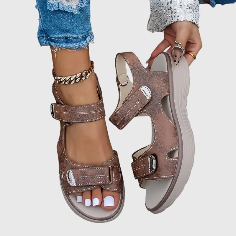 Women's Orthopedic Sandals Cushioned Soles Wide Toe Box Non-Slip Casual