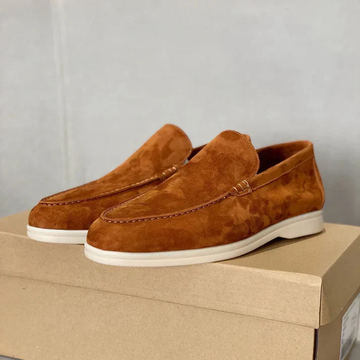 SUEDE SLIP-ON LOAFERS FOR MEN