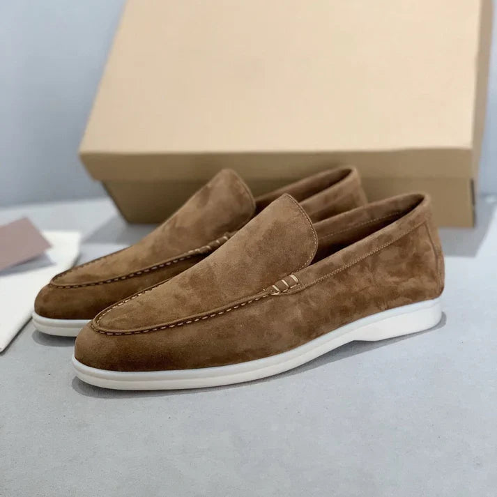 SUEDE SLIP-ON LOAFERS FOR MEN