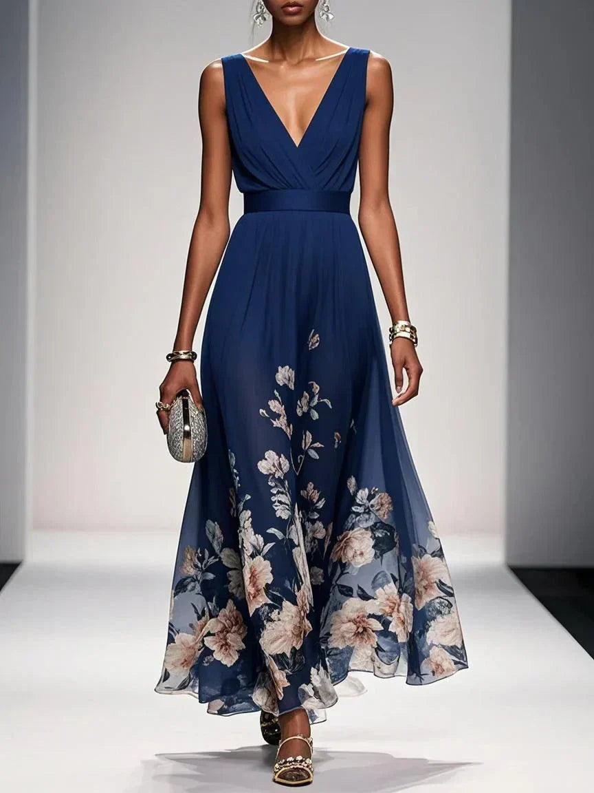 Women's Floral A-Line Wedding Guest Dress