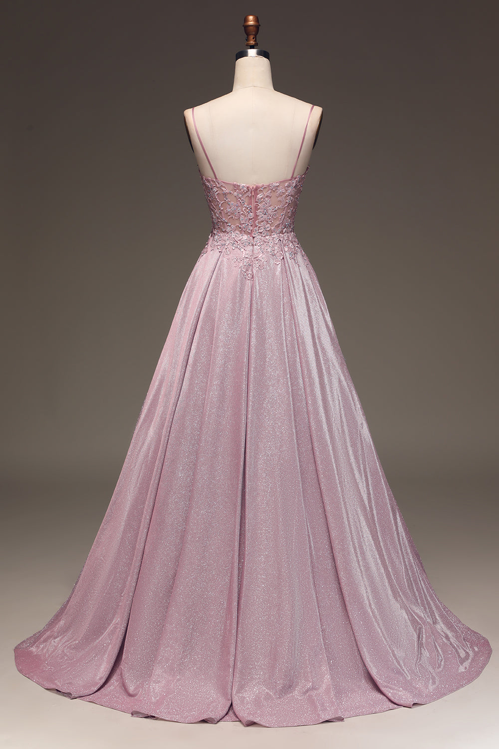 Women's Maxi Dress Embellished V-Neck Long Sleeve Elegant Evening Wear