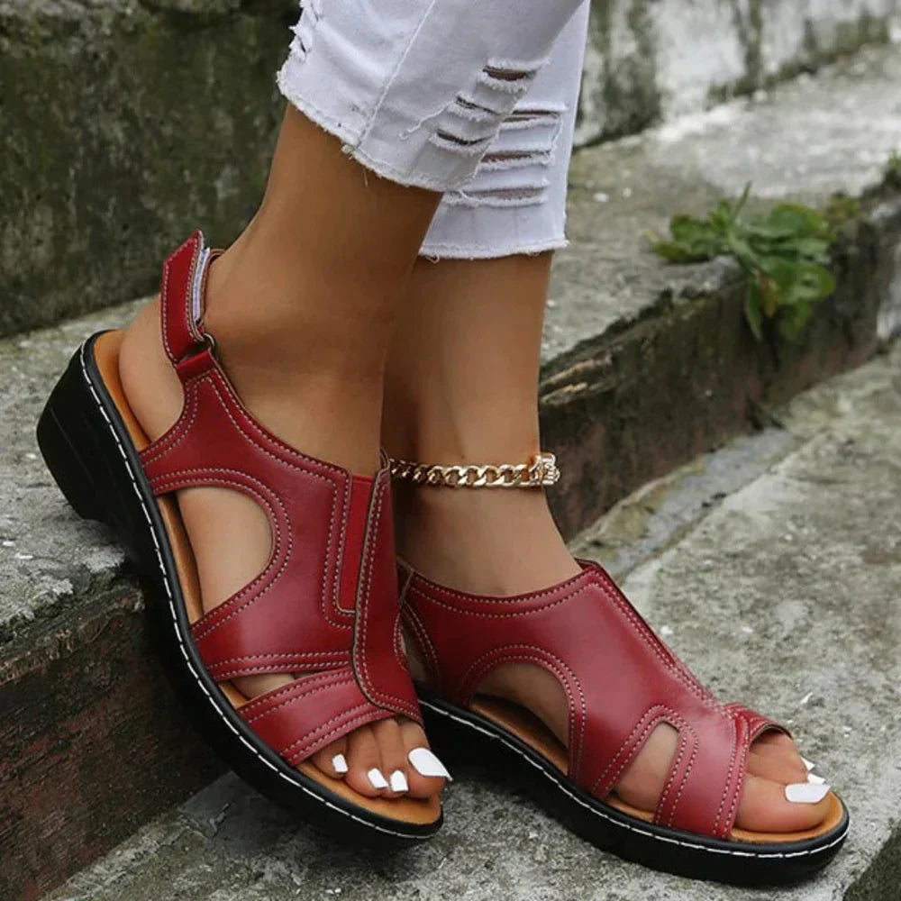Women's Orthopedic Sandals Tri-Arch Support Adjustable Straps Breathable