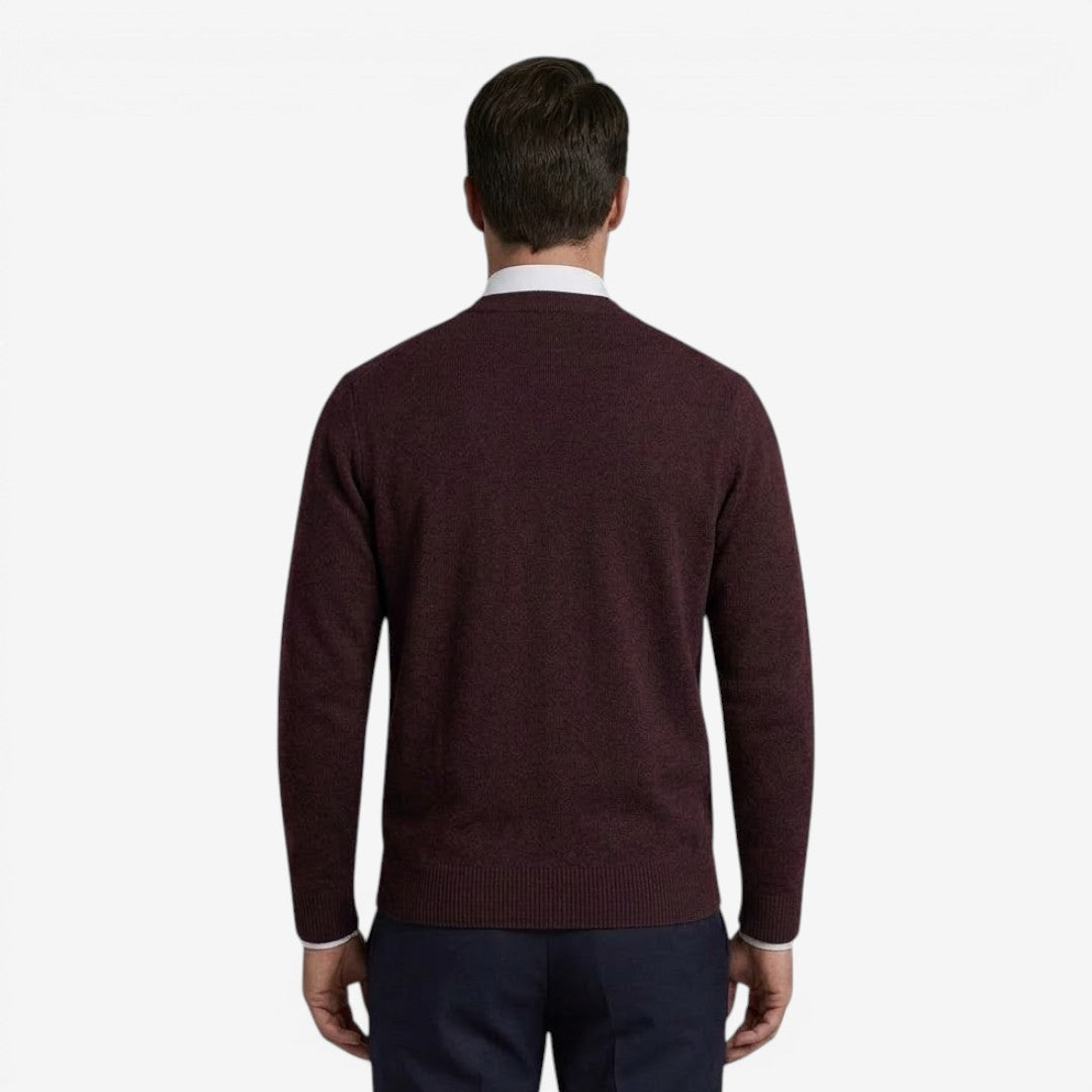 Jorvalore | Men's Diamond Knit Cardigan for Business Casual Style