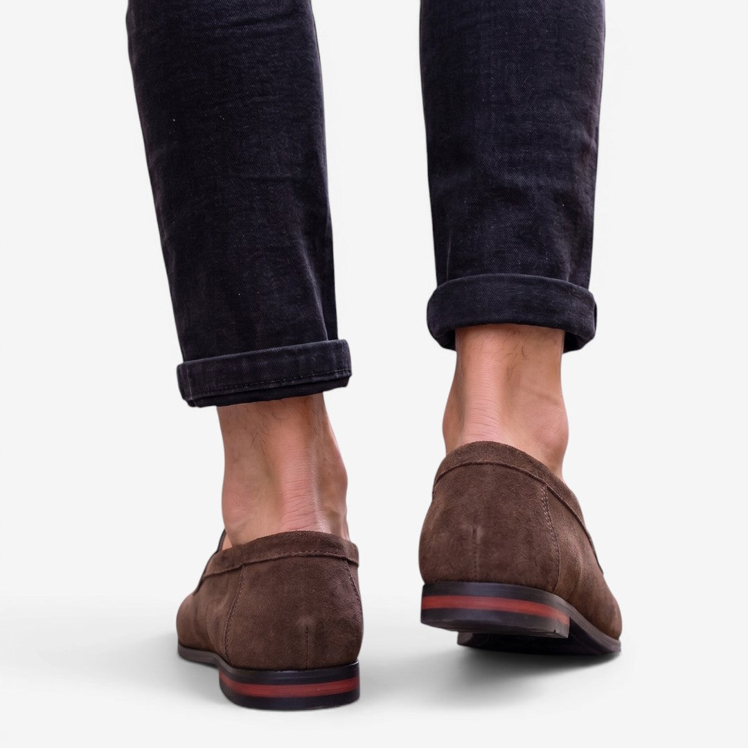 Jorvalore | Men’s Suede Loafers Comfortable Slip-On Shoes for Weddings