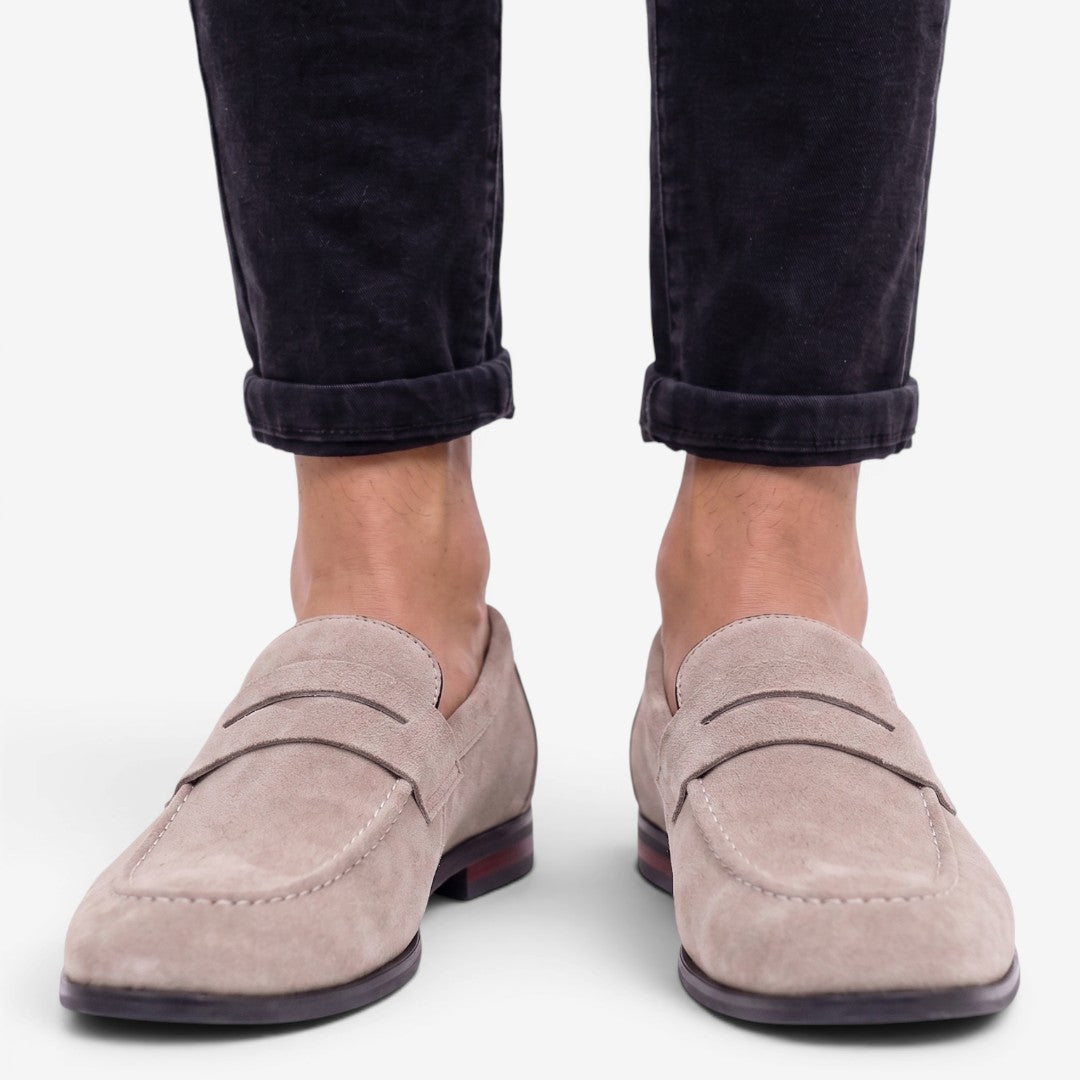 Jorvalore | Men’s Suede Loafers Comfortable Slip-On Shoes for Weddings