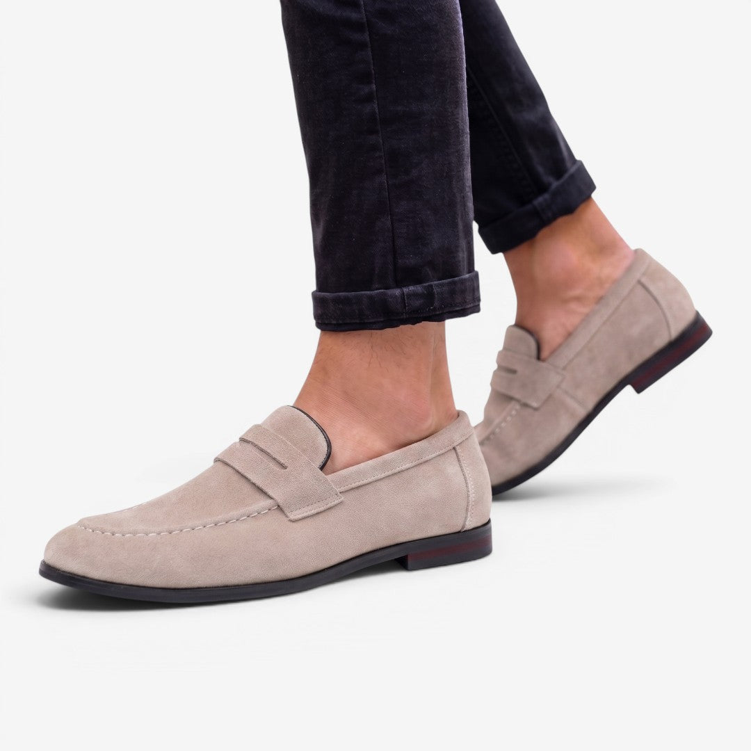 Jorvalore | Men’s Suede Loafers Comfortable Slip-On Shoes for Weddings