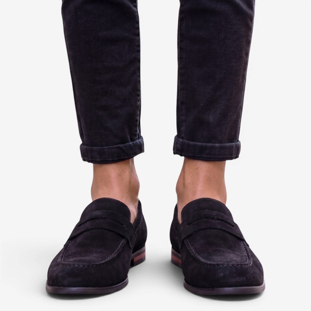 Jorvalore | Men’s Suede Loafers Comfortable Slip-On Shoes for Weddings