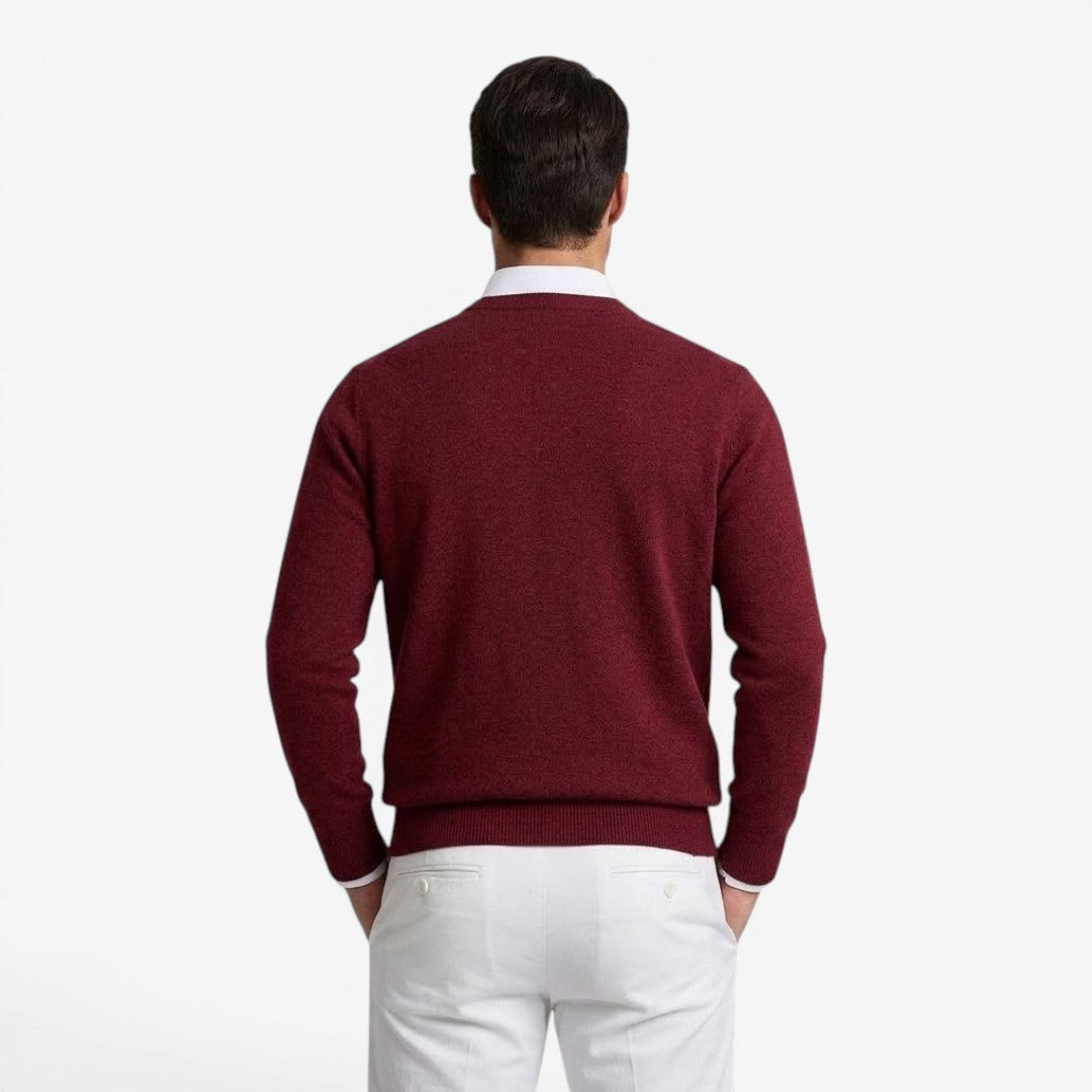 Jorvalore | Men's V-Neck Knit Jumper for Smart Casual Wear