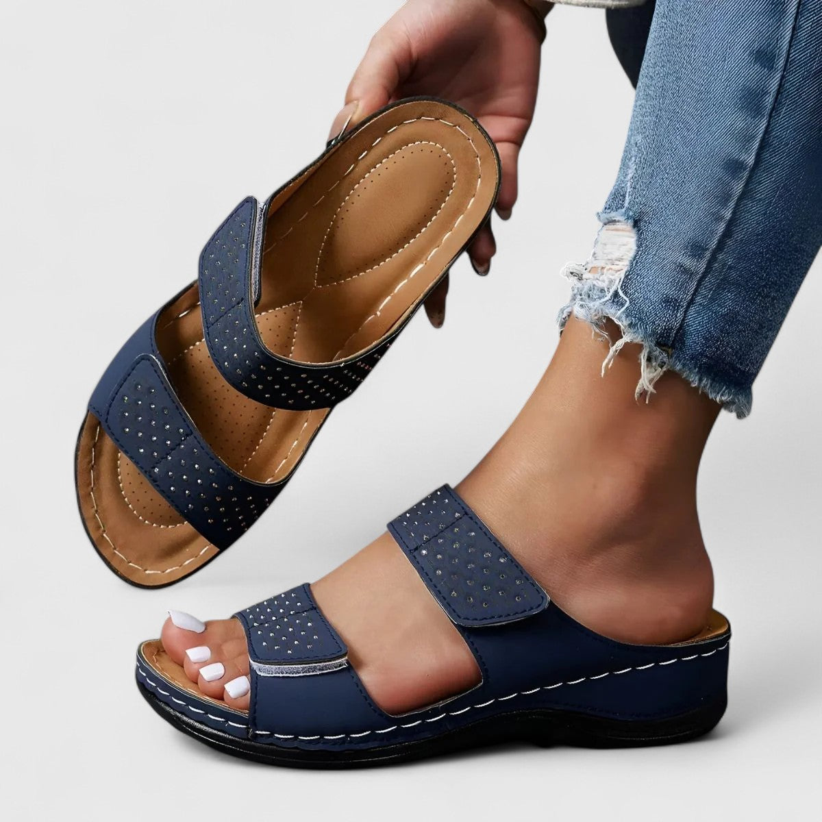 Women's Orthopedic Comfort Sandals | Cushioned | Slip-On | Casual Footwear
