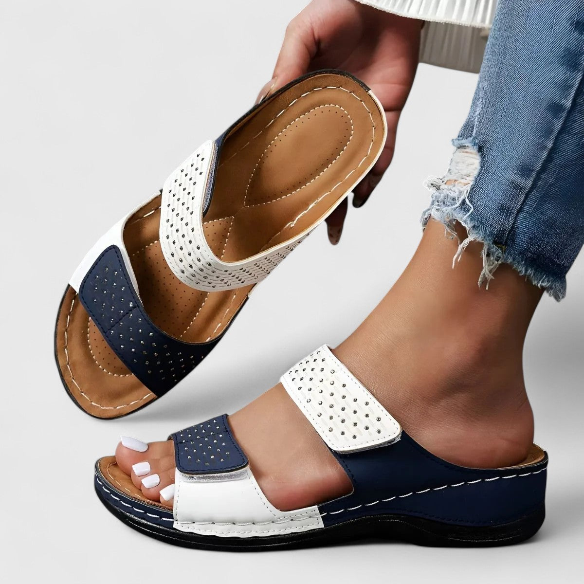 Women's Orthopedic Comfort Sandals | Cushioned | Slip-On | Casual Footwear