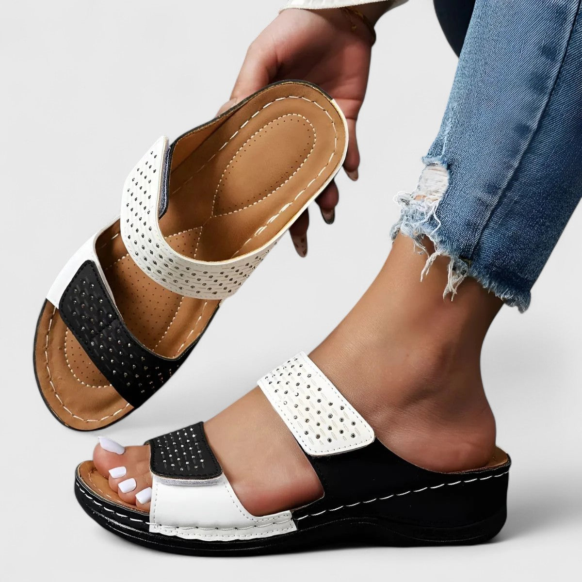 Women's Orthopedic Comfort Sandals | Cushioned | Slip-On | Casual Footwear