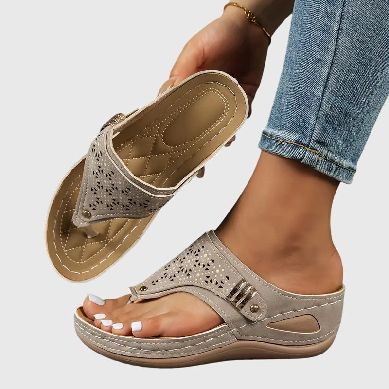 Women's Sandals Orthopedic Slip-On Ergonomic Shock-Absorbing Wedge