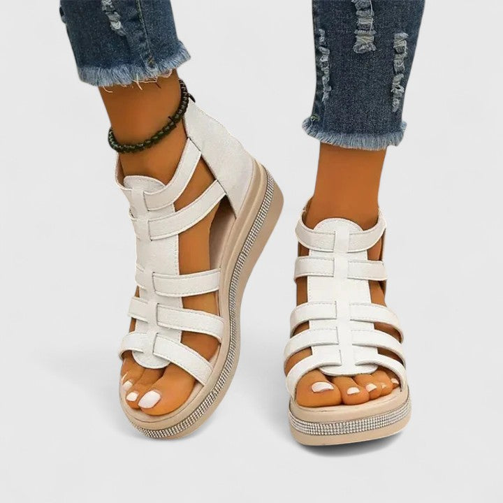 Women's Orthopedic Wedge Sandals Rhinestones Casual
