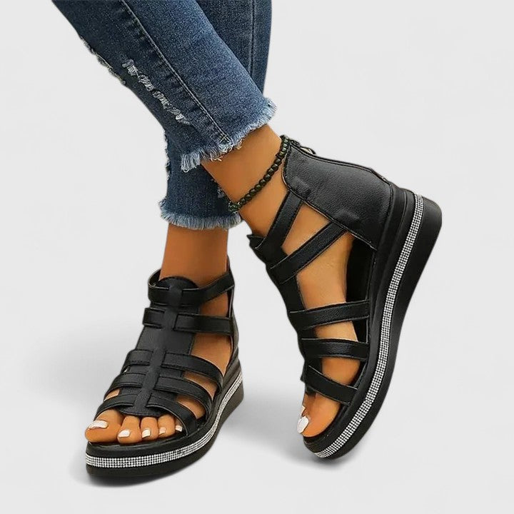 Women's Orthopedic Wedge Sandals Rhinestones Casual