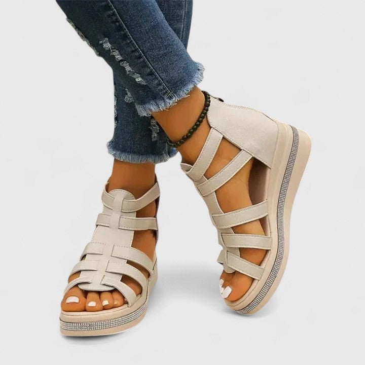 Women's Orthopedic Wedge Sandals Rhinestones Casual