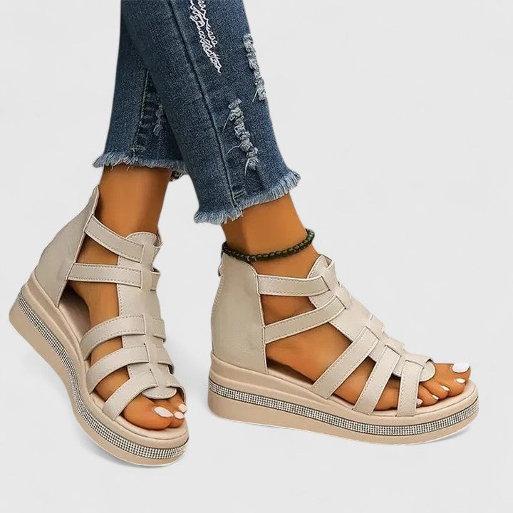 Women's Orthopedic Wedge Sandals Rhinestones Casual