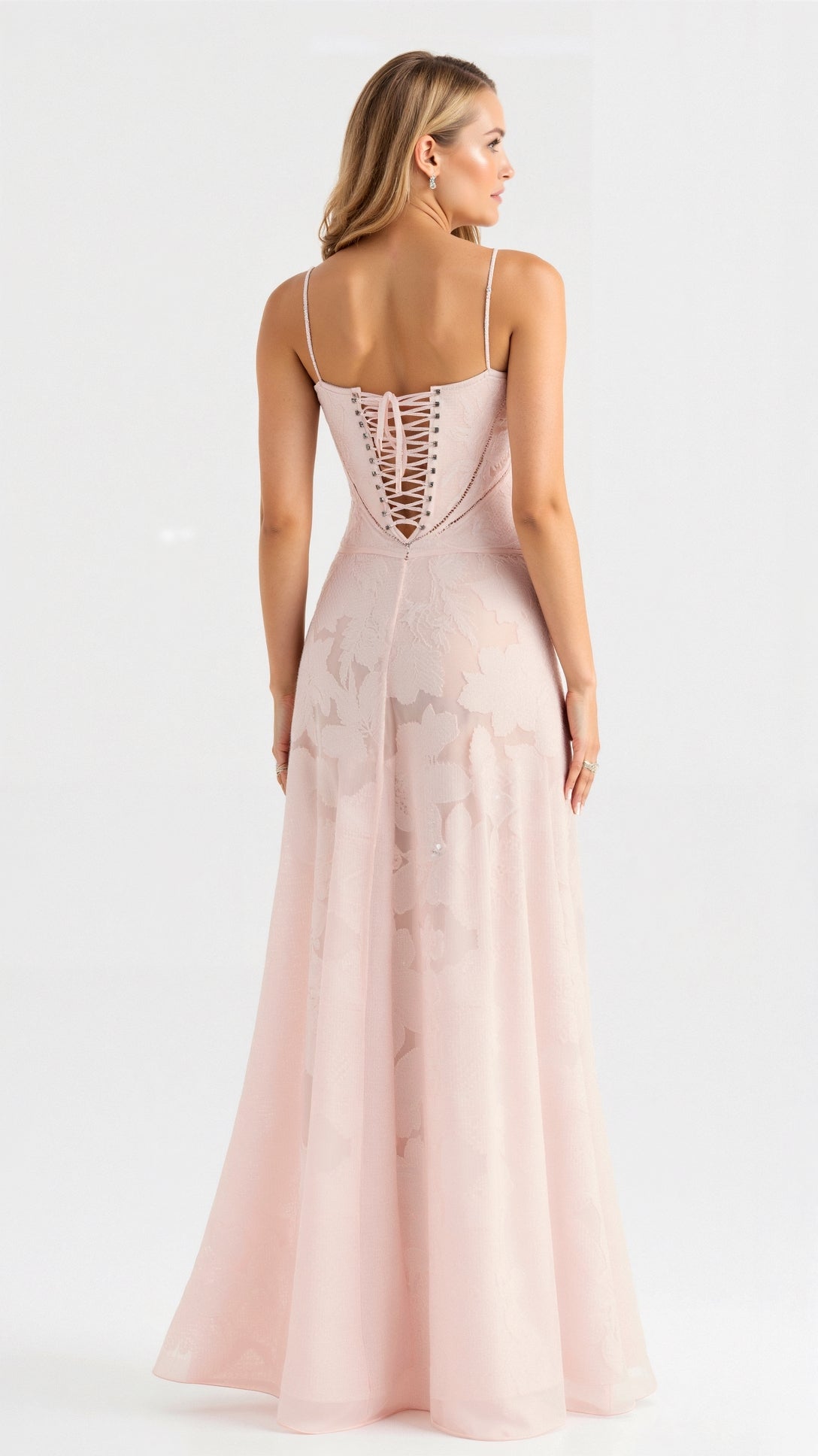 Women's Maxi Dress Bustier Lace Details