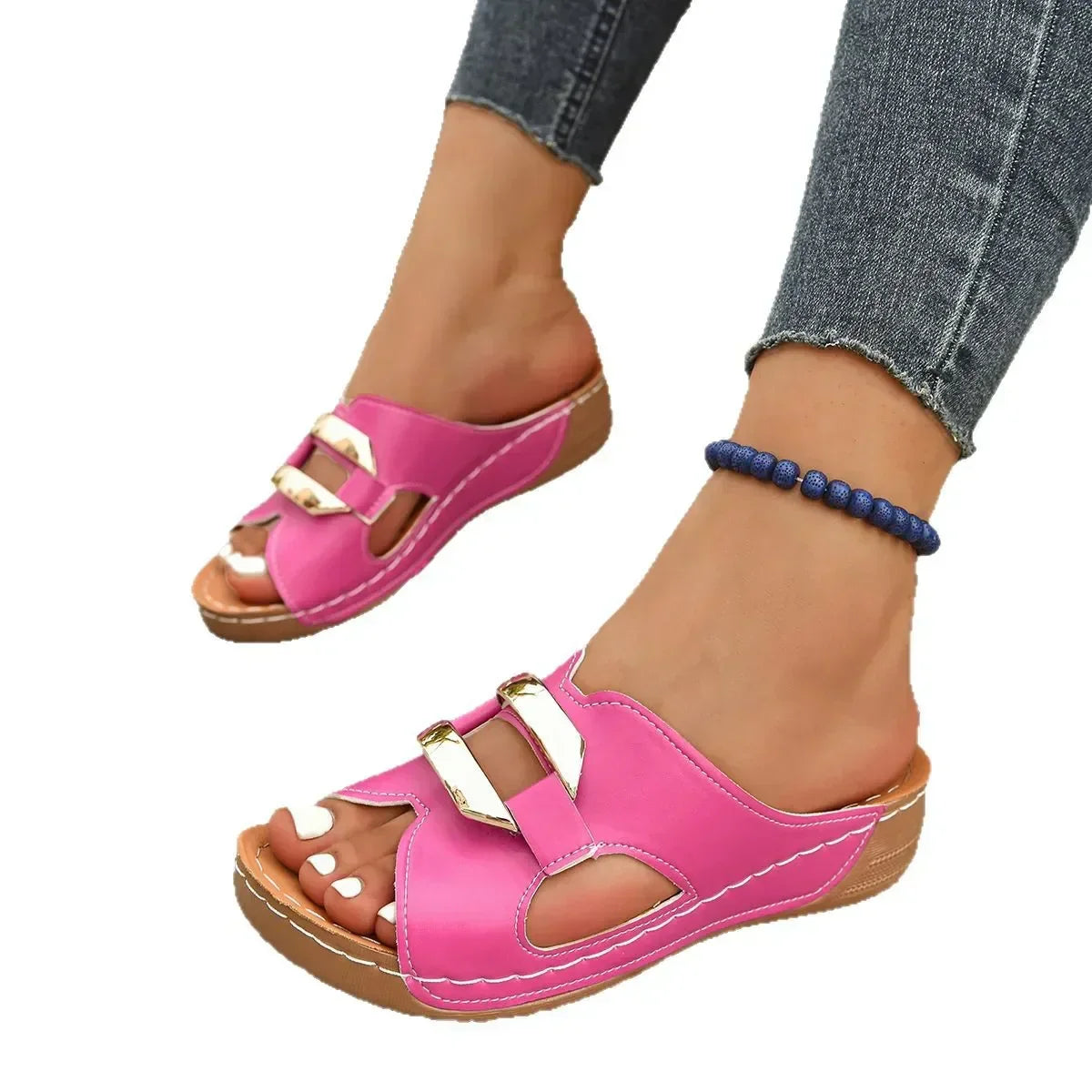 Women's Orthopedic Wedge Heel Sandals | Slip-On | Casual Footwear