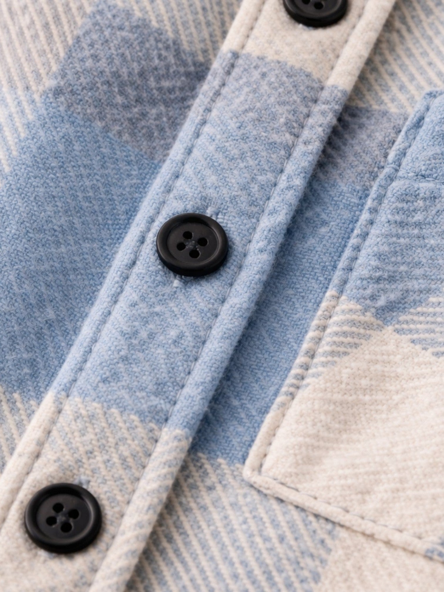 Men's Plaid Flannel Shirt – Long Sleeve Casual Overshirt