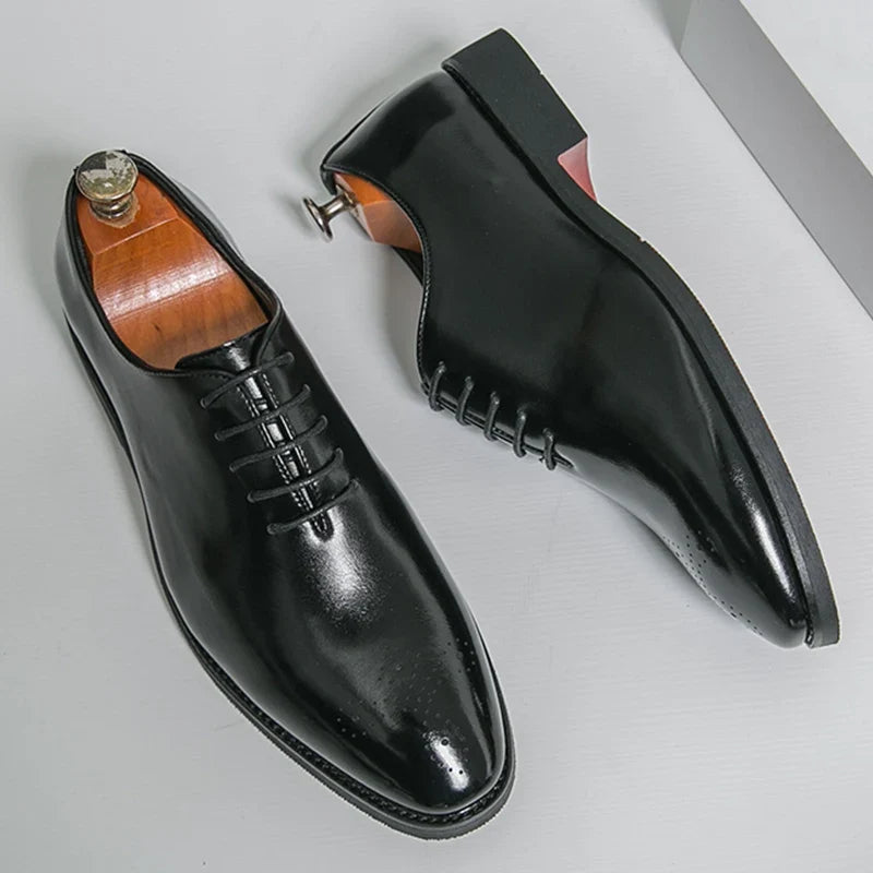 Men's Dress Oxford Shoes Leather Formal Business Casual Office 0