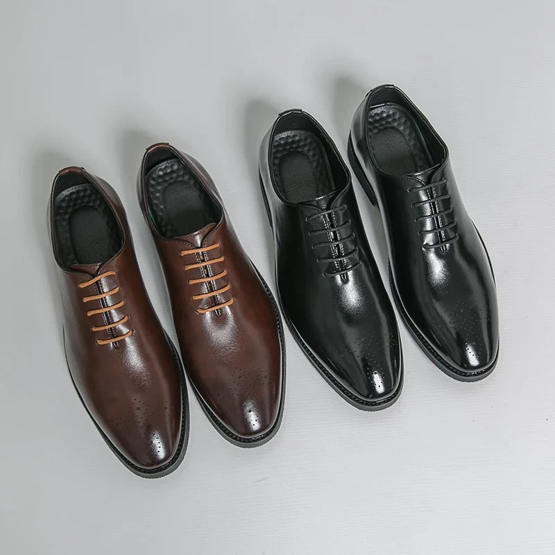 Men's Dress Oxford Shoes Leather Formal Business Casual Office 1
