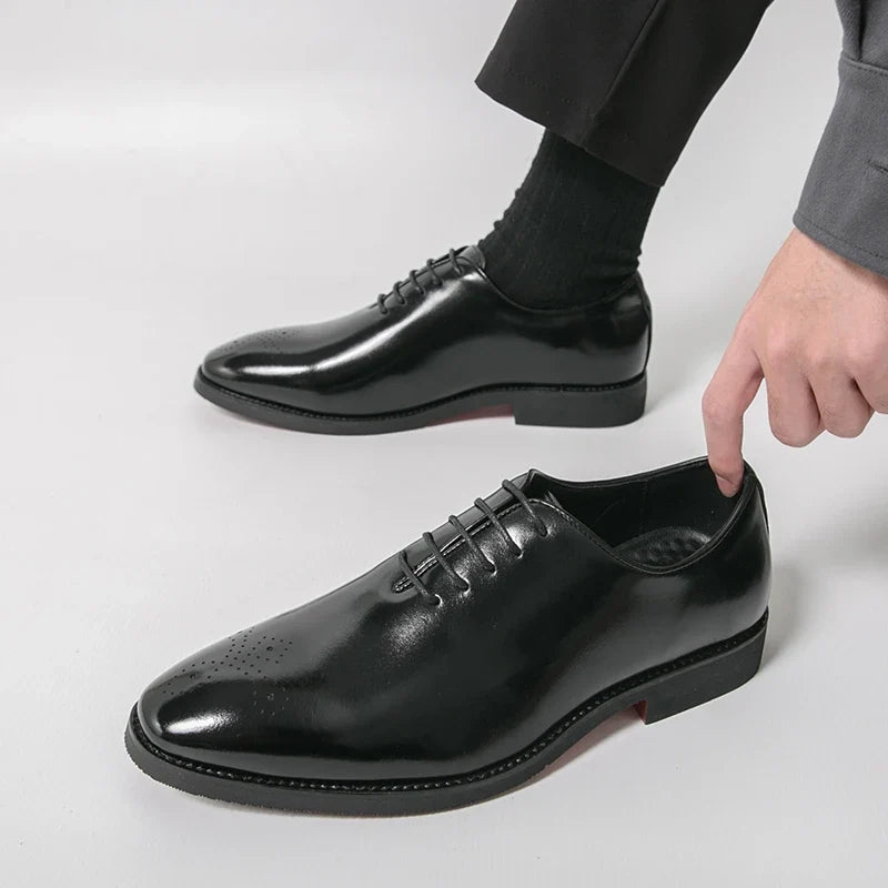 Men's Dress Oxford Shoes Leather Formal Business Casual Office 3