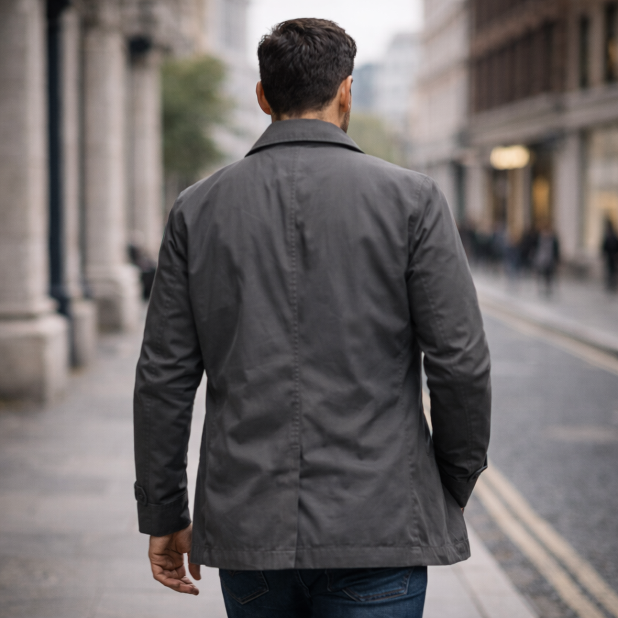 Men's Weather-Resistant Overcoat-Jacket-Mamavea