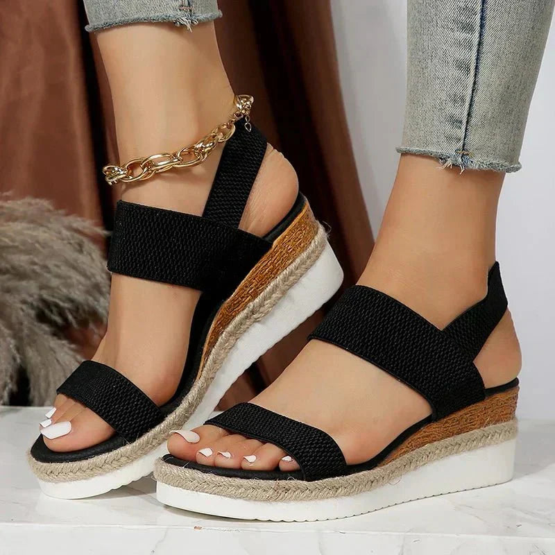 Women's Orthopedic Platform Sandals | Cushioned, Slip-On, Non-Slip | Casual Footwear