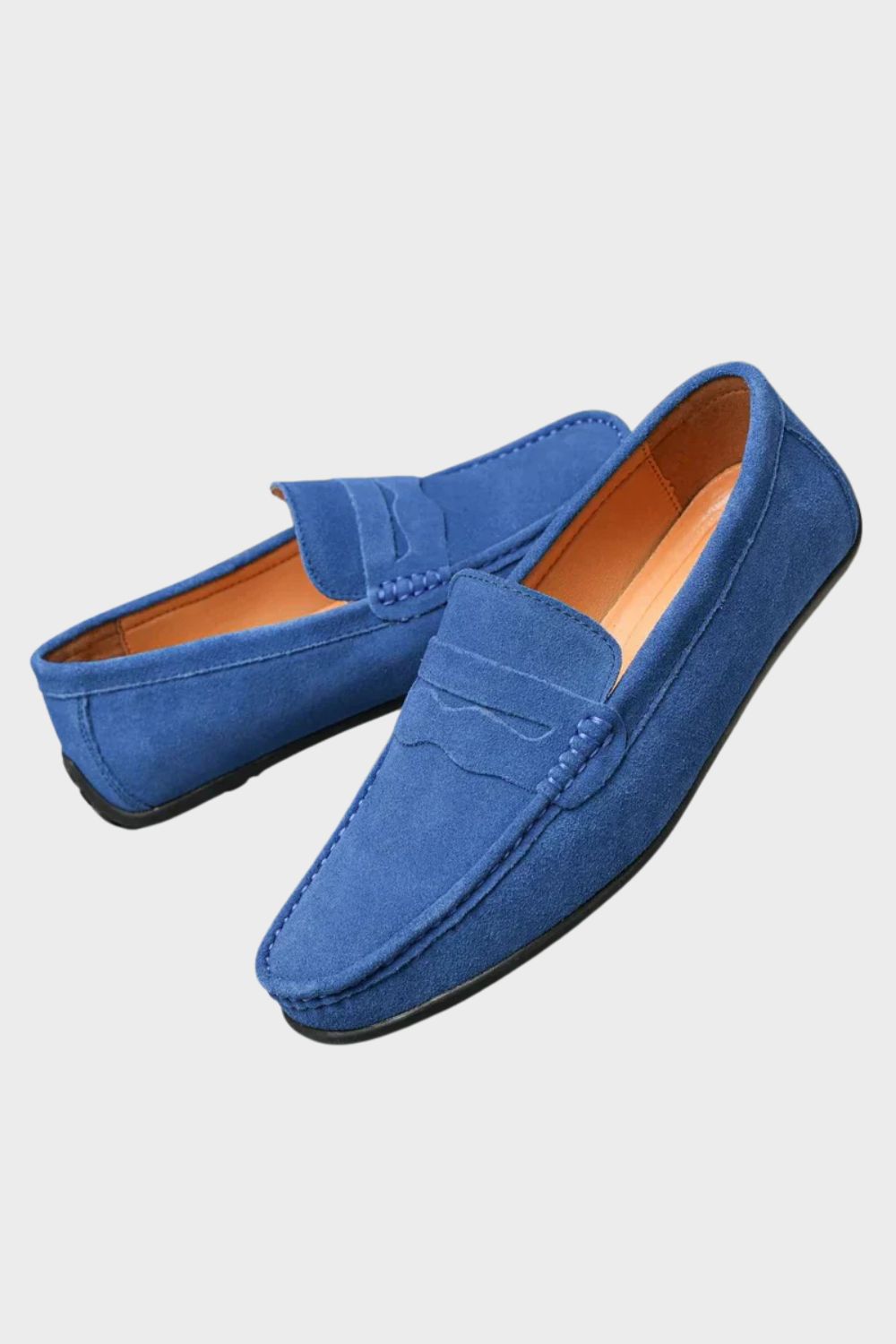 Men's Loafers with Moccasin Stitch and Slip-On Design
