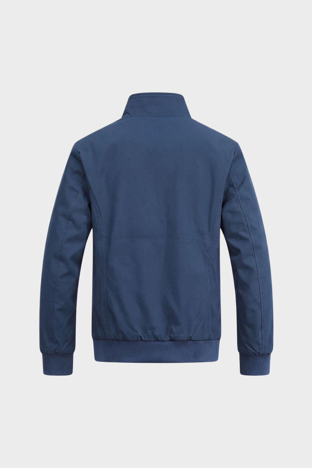 Men's Jacket with Stand-Up Collar and Zip