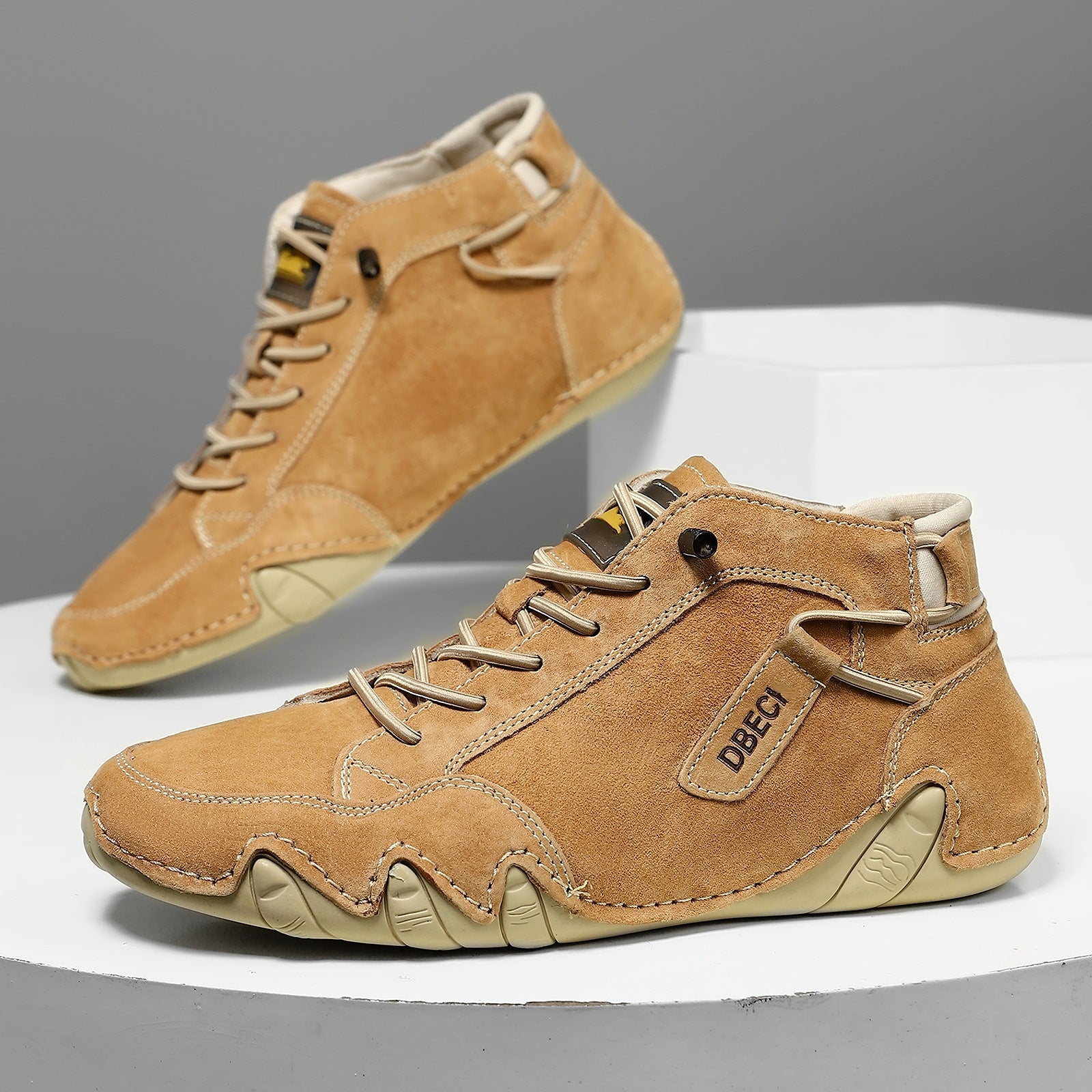 Men's Lace Up Boots with Durable Sole | Casual Footwear