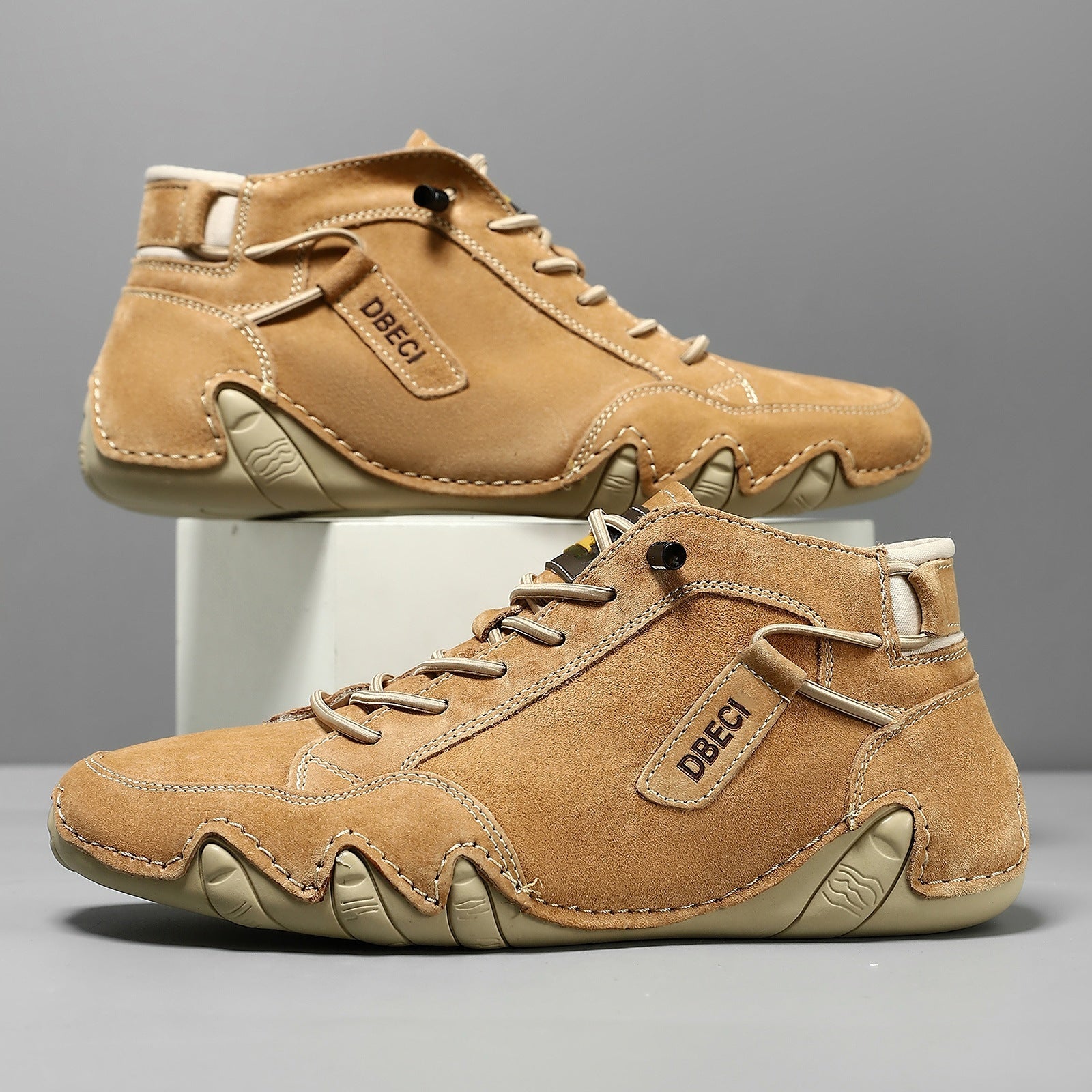 Men's Lace Up Boots with Durable Sole | Casual Footwear