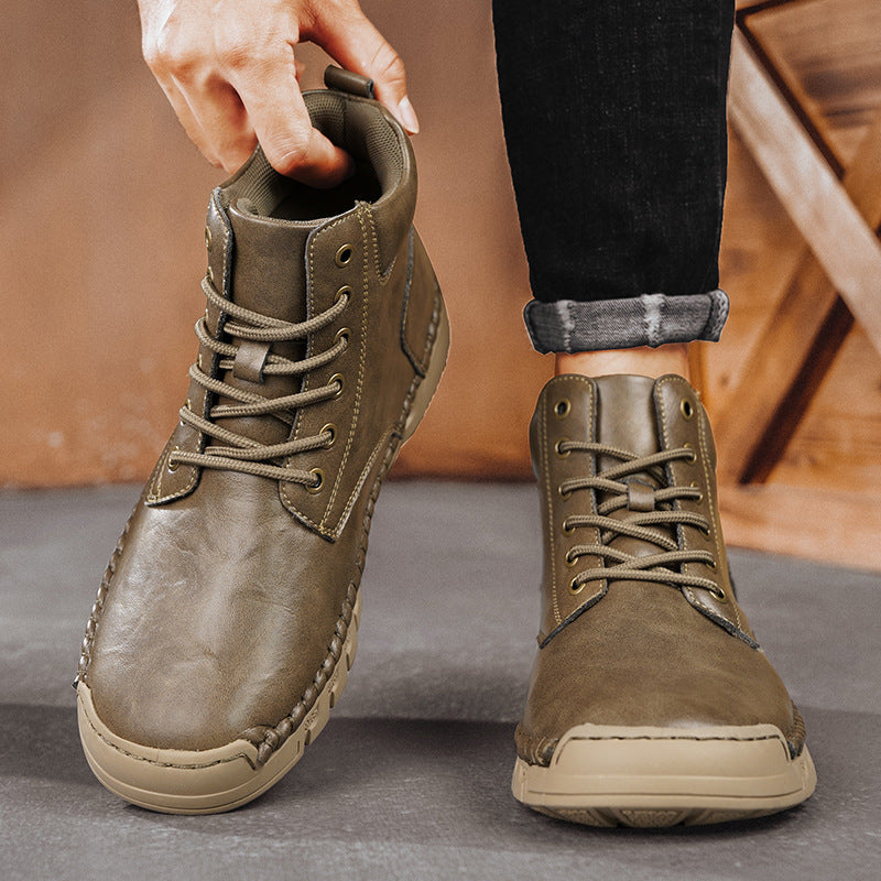Men's Lace Up Boots Trailblazer Design Casual Footwear