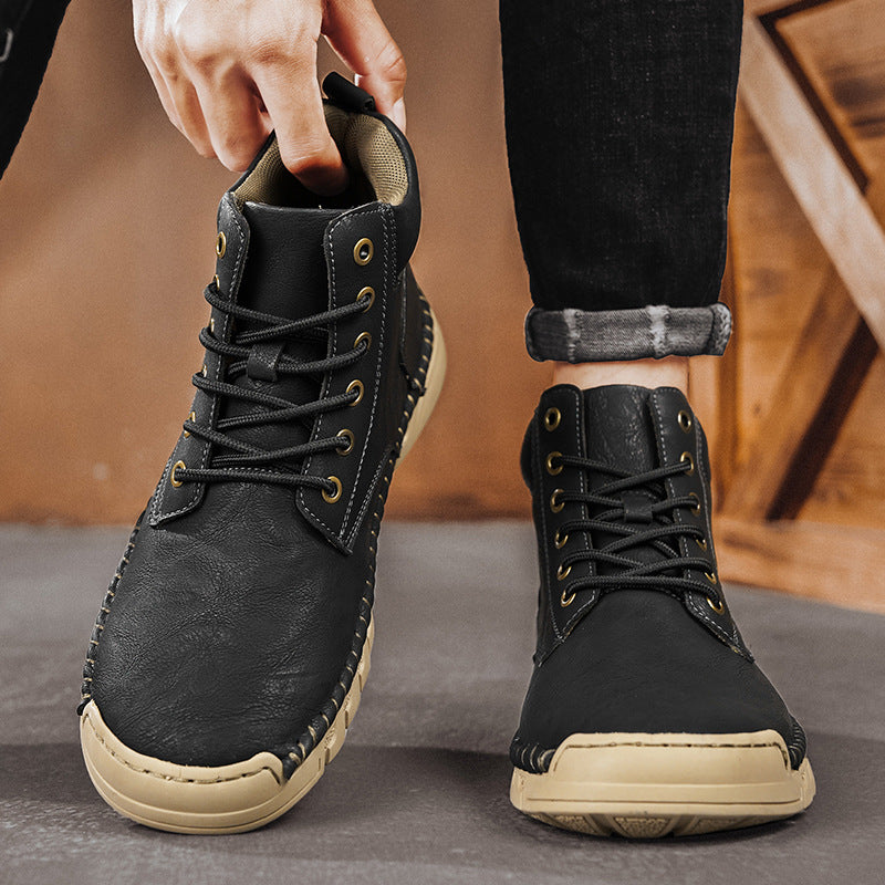 Men's Lace Up Boots Trailblazer Design Casual Footwear