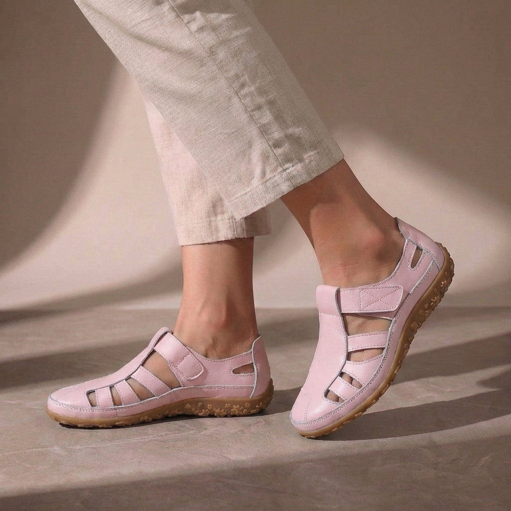Women's Orthopedic Sandals Adjustable Strap Closed Toe Casual Footwear
