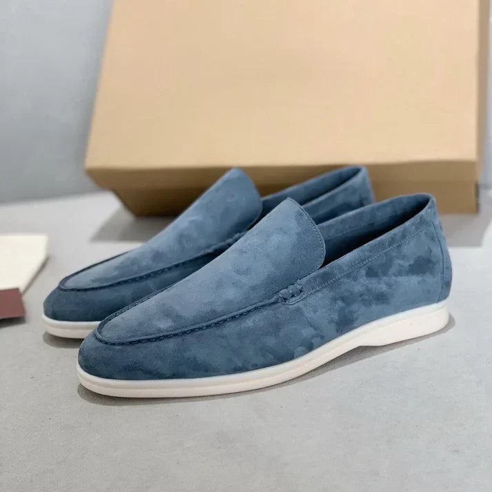 SUEDE SLIP-ON LOAFERS FOR MEN