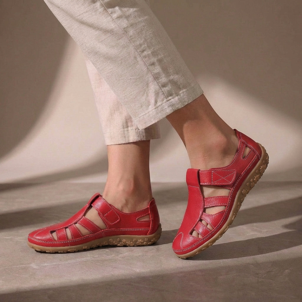 Women's Orthopedic Sandals Adjustable Strap Closed Toe Casual Footwear