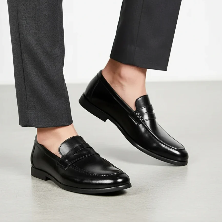 Loafer Faux Leather Slip On Low Cut