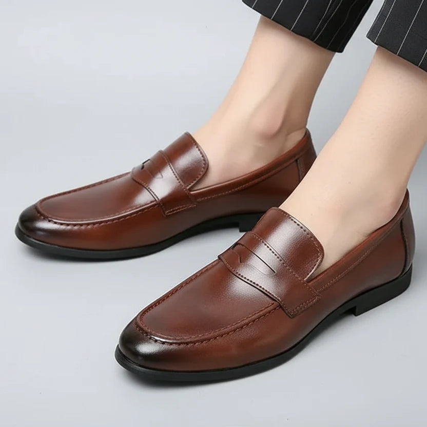 Loafer Faux Leather Slip On Low Cut