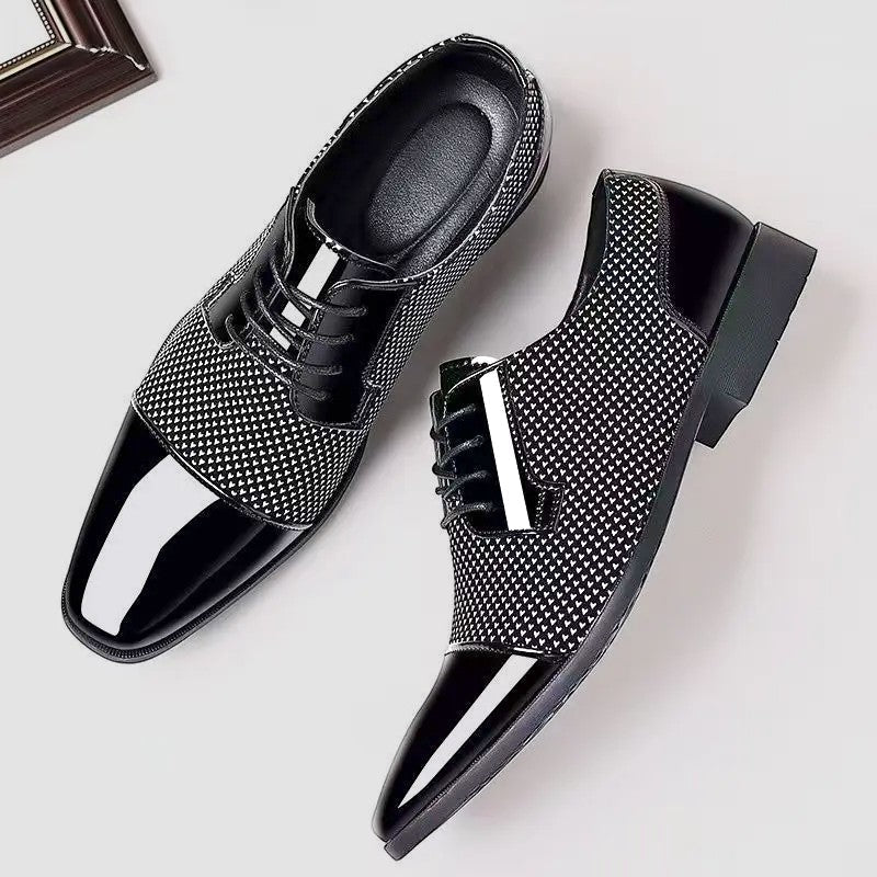 PATENT CAP TOE OXFORD FOR MEN